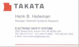 [ Takata business card ]